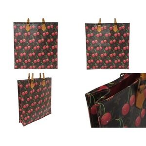 Louis Vuitton Murakami Takashi Summer Sac Tote Spring Monogram Brown Cherry Bag